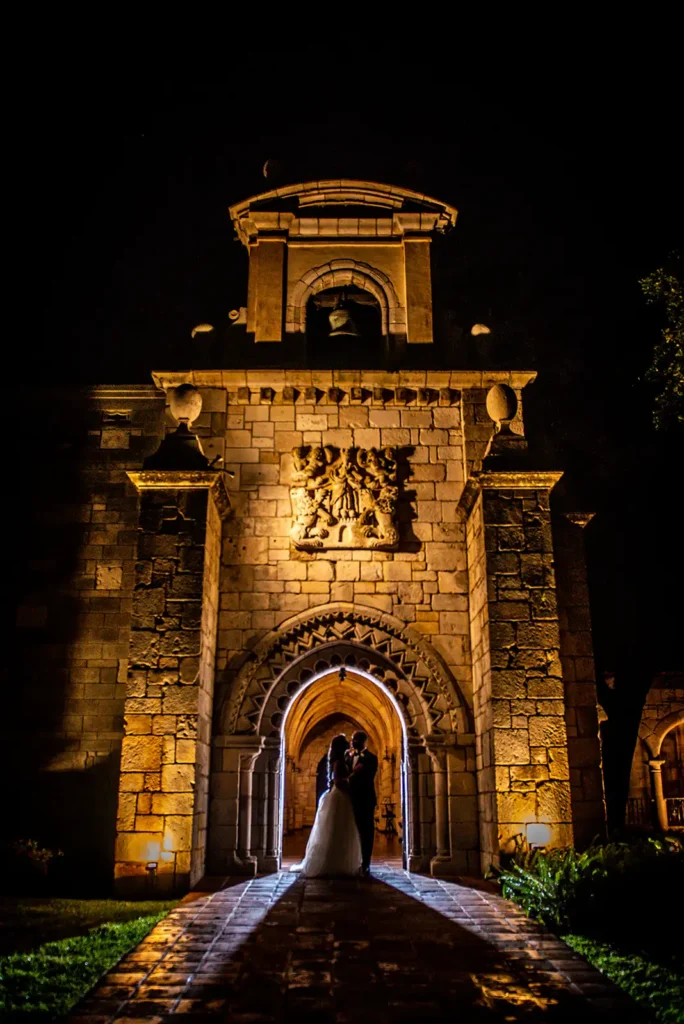 South Florida ancient monatery at night