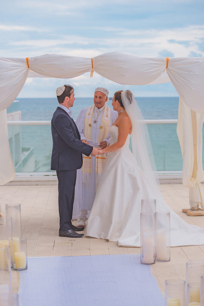 wedding ceremony by the ocean in South Florida