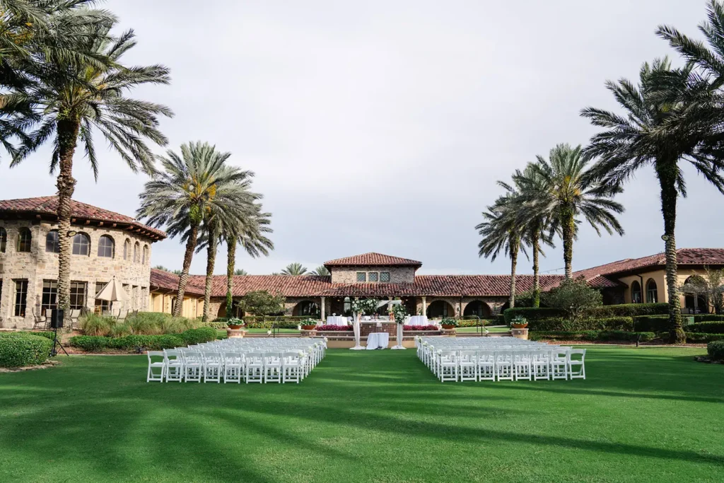 South Florida outdoor wedding ceremony
