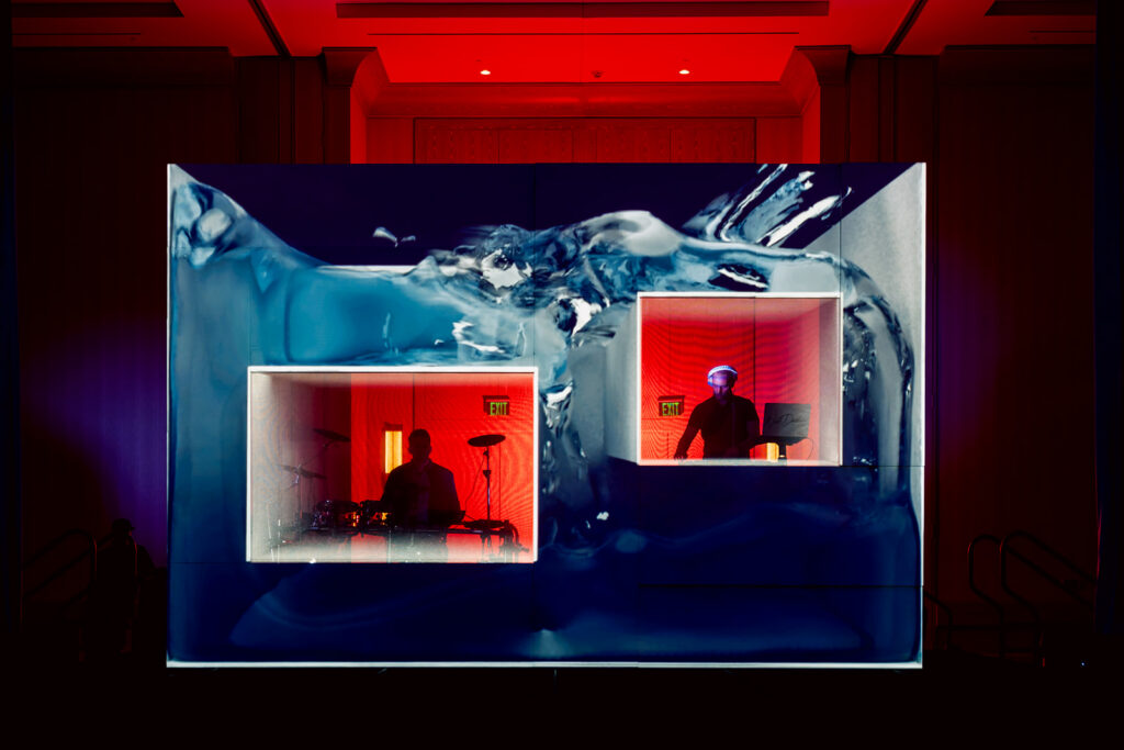 unique entertainment installation for a large corporate event