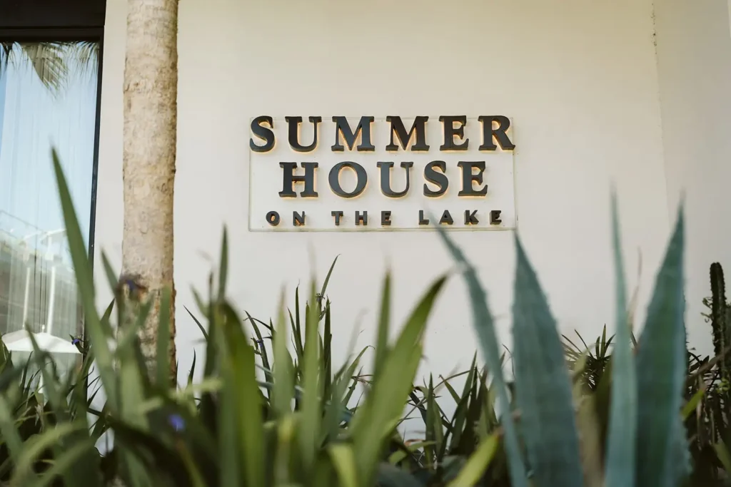 Summer House on the Lake Sign