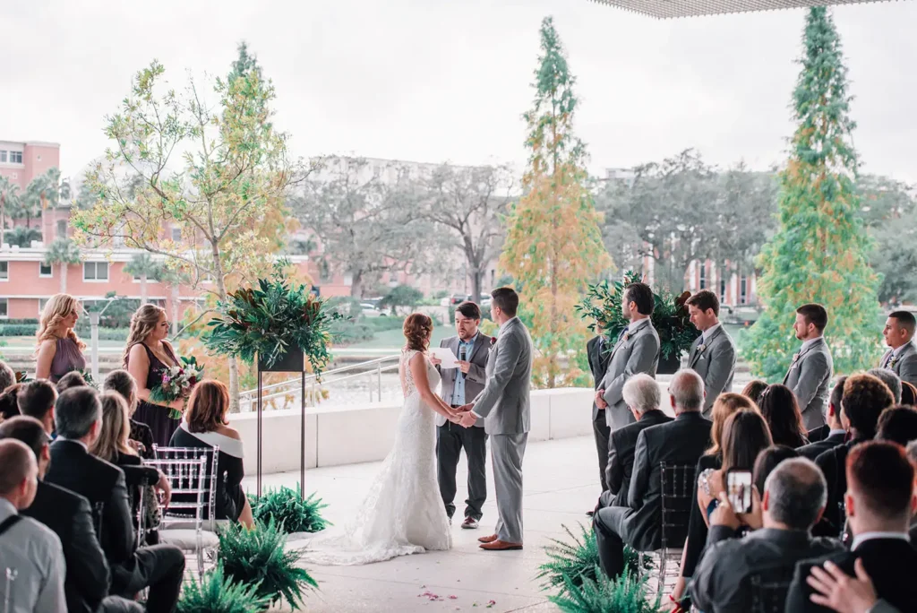 Tampa Museum of Art wedding ceremony