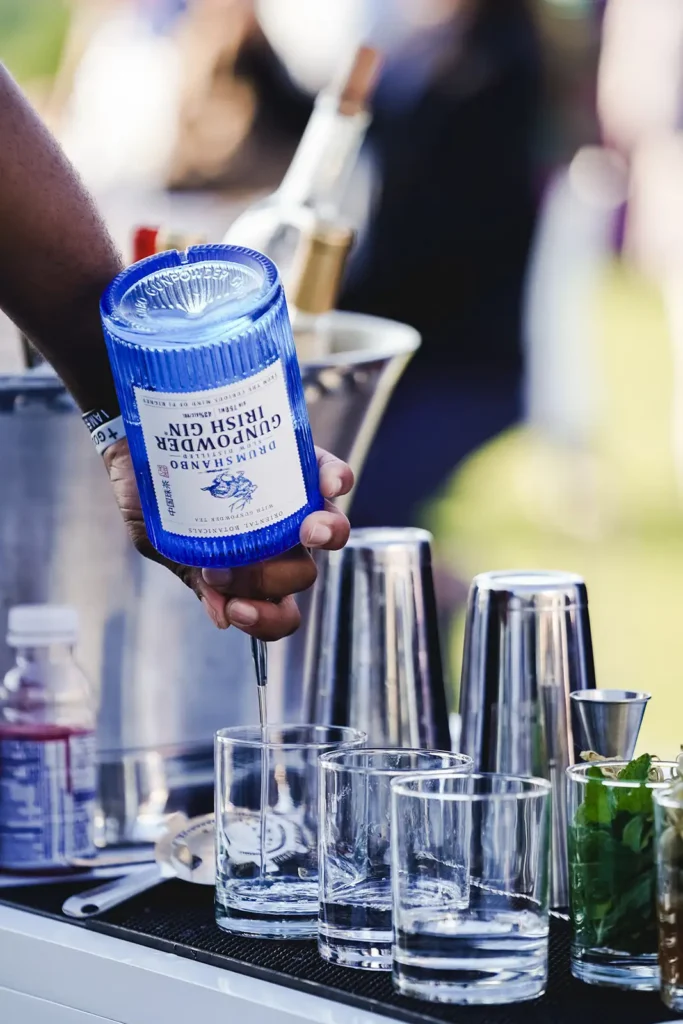 Bartender pouring drinks at The Bridge IX