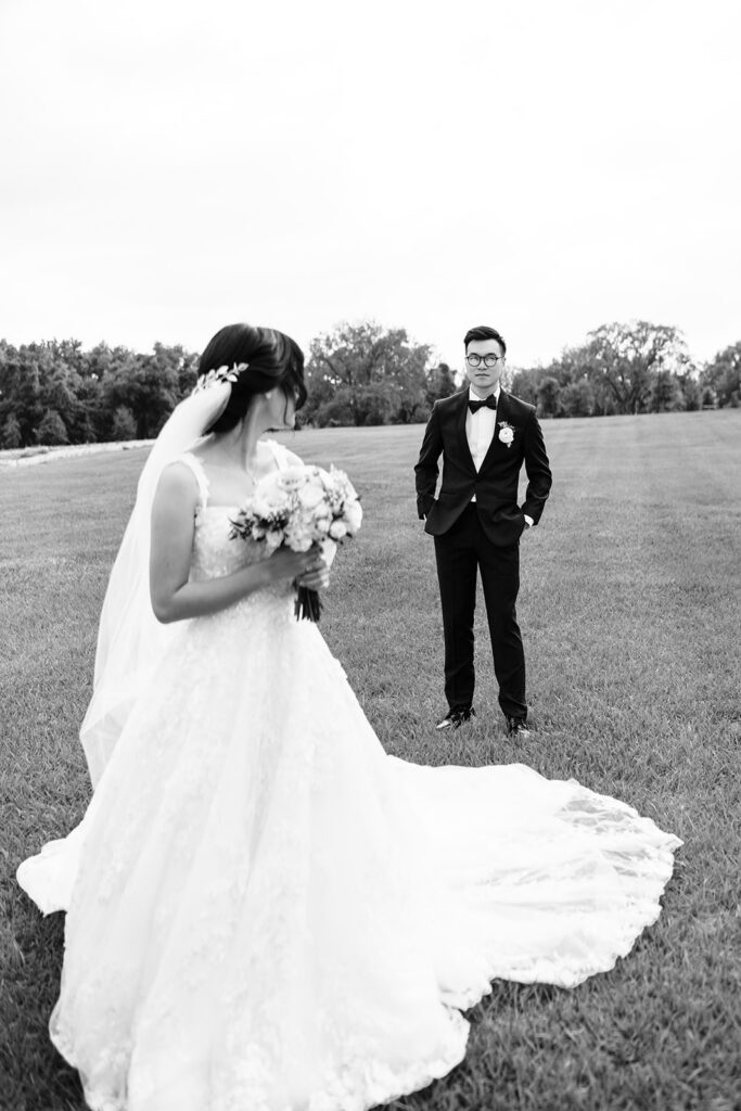 black and white first look