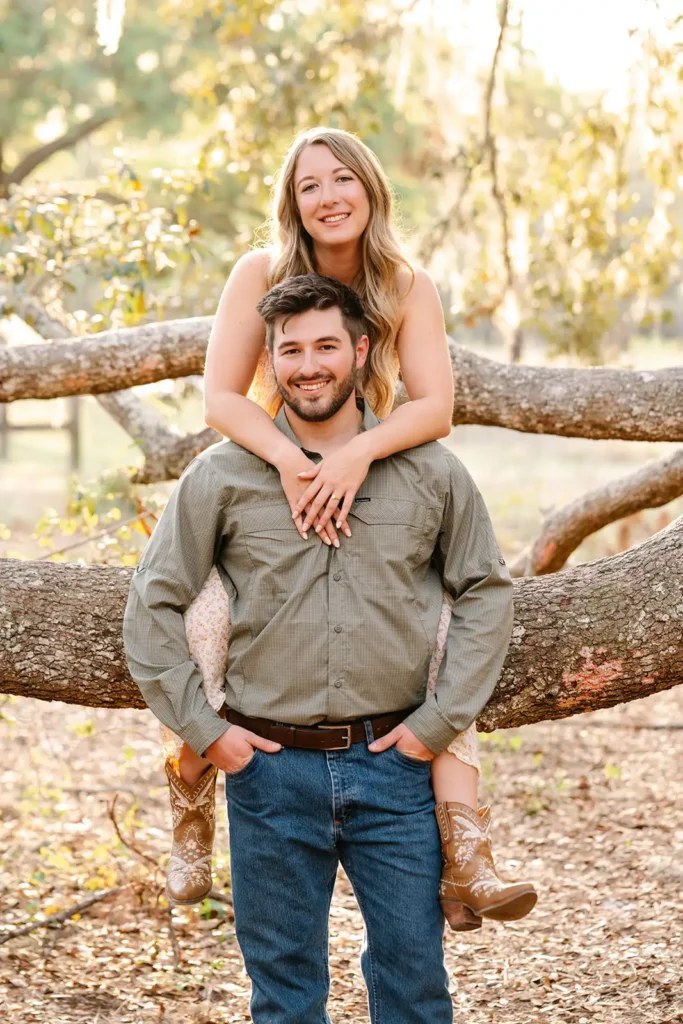 Outdoor engagement photo in Central FLolida