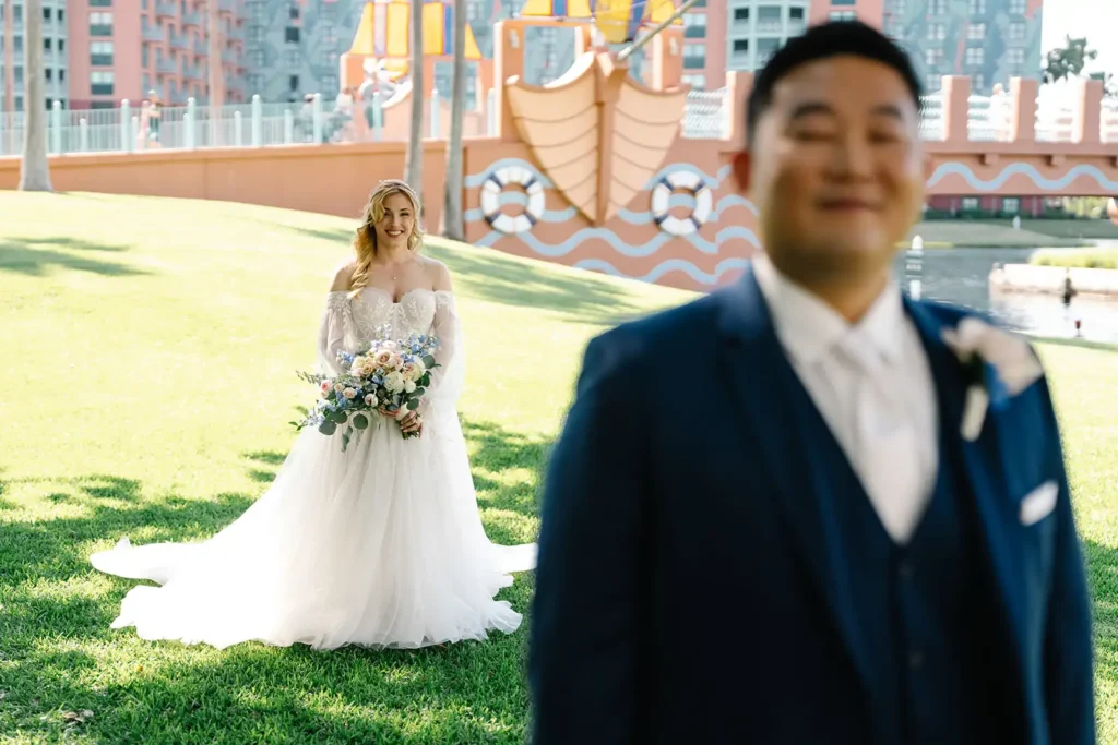 First look photo by Cona Studios at Swan Reserve