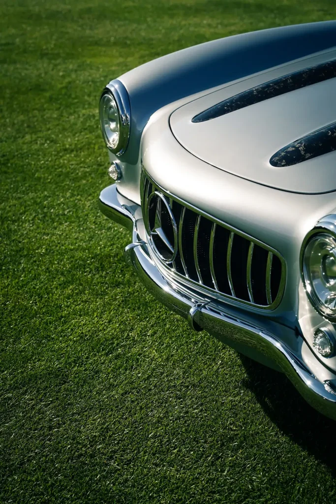 front end of a vintage Mercedes