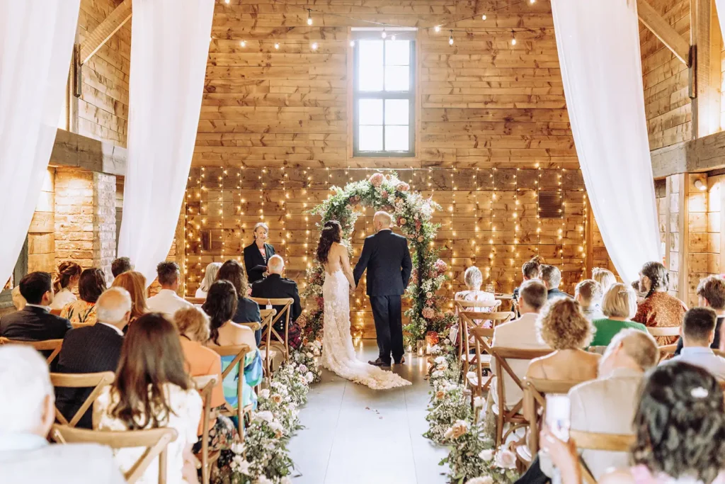 Luxury destination wedding ceremony in the UK