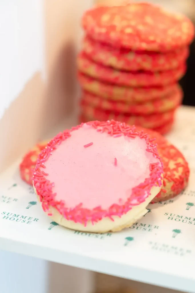 Pink cookies