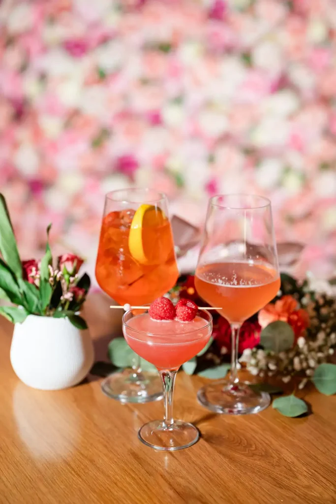 Three different cocktails